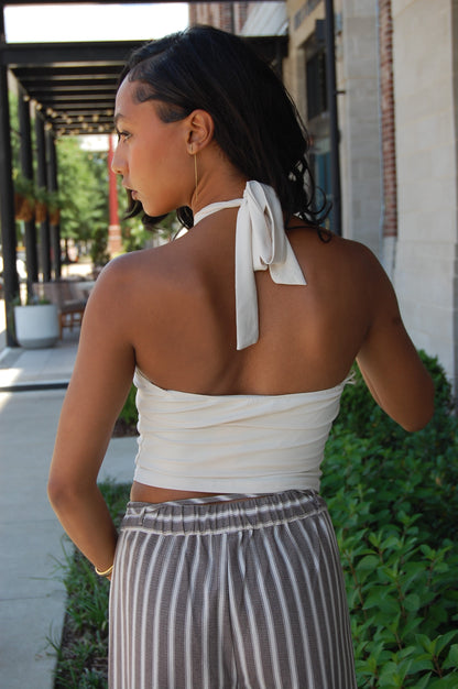 Gold Chain Halter Top