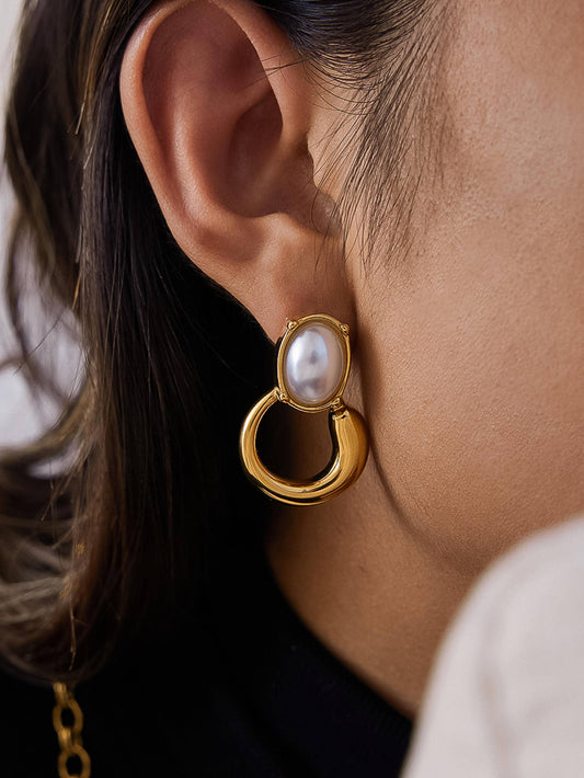 Non-Tarnish Pearl Drop Earrings