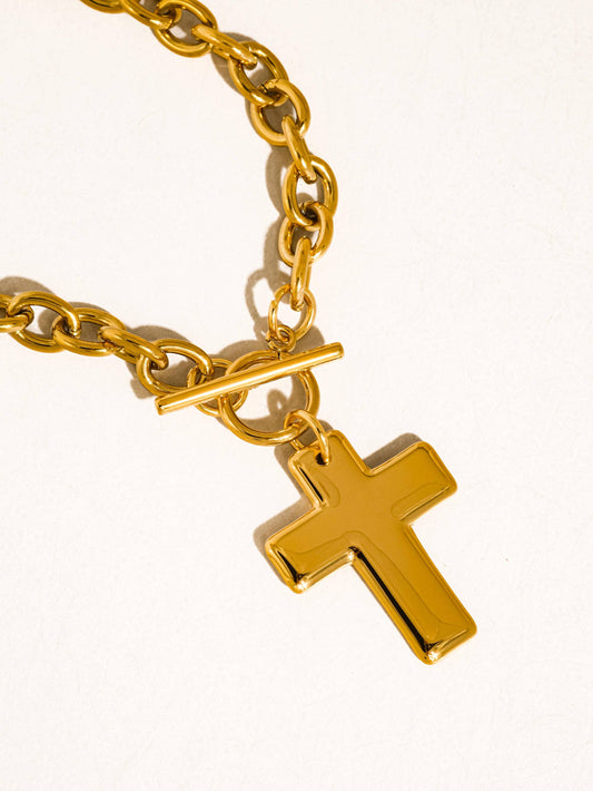 Non-Tarnish Cross Pendant Necklace