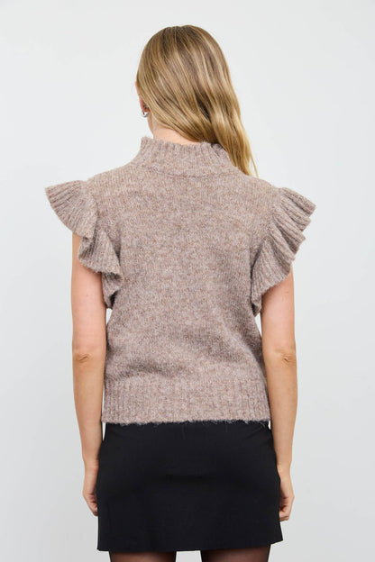 Ruffle Sleeve Sweater
