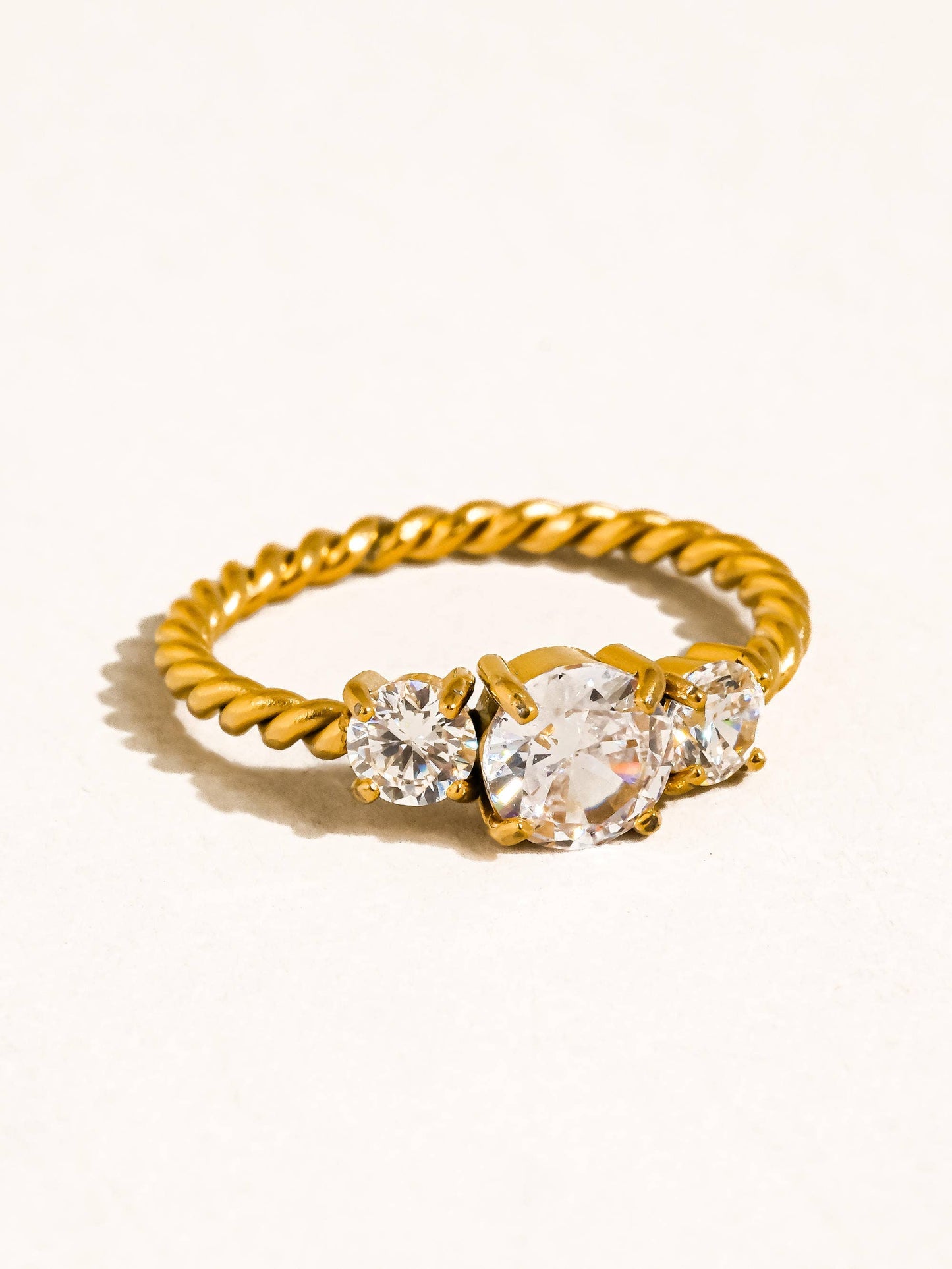 Moira 18K Gold Non-Tarnish CZ Statement Ring