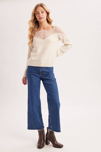 Lace Knit Pullover