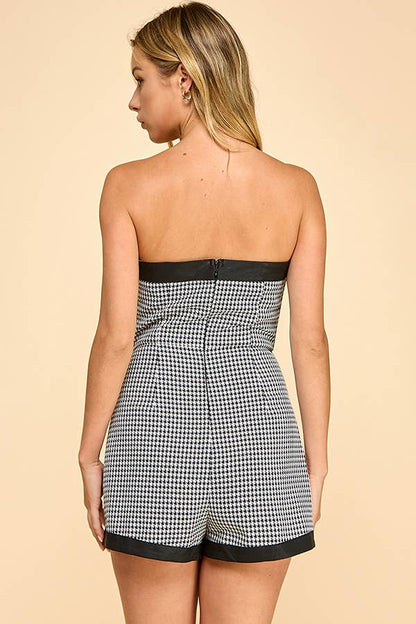 Houndstooth Romper