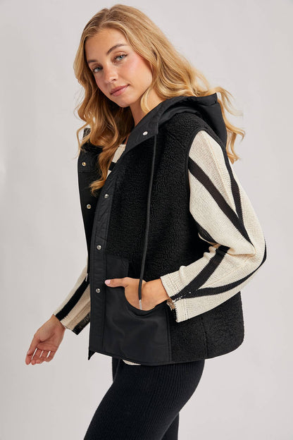 Sherpa Hooded Vest