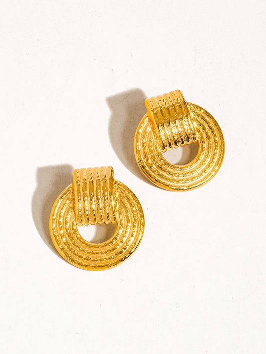 WP Stripe Hoop Earring