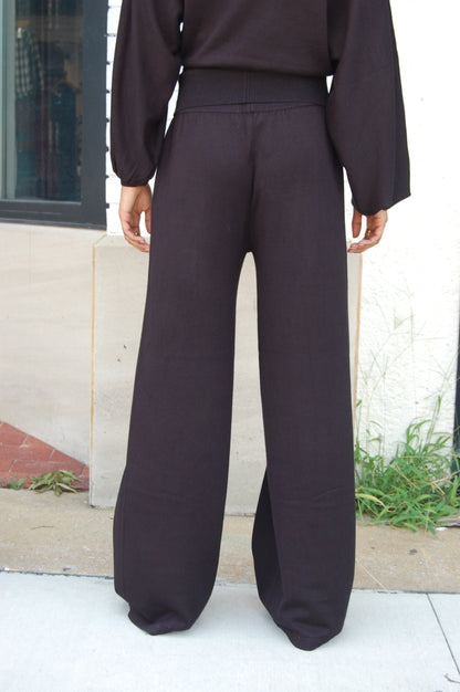 Wide Leg Sweater Pants