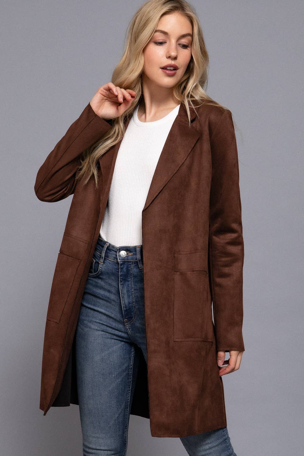 Long Suede Jacket