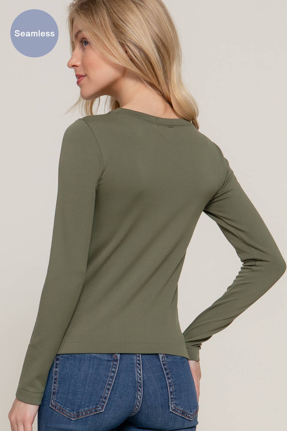 Crew Neck Seamless Top