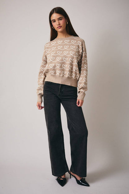 Heart Graphic Sweater