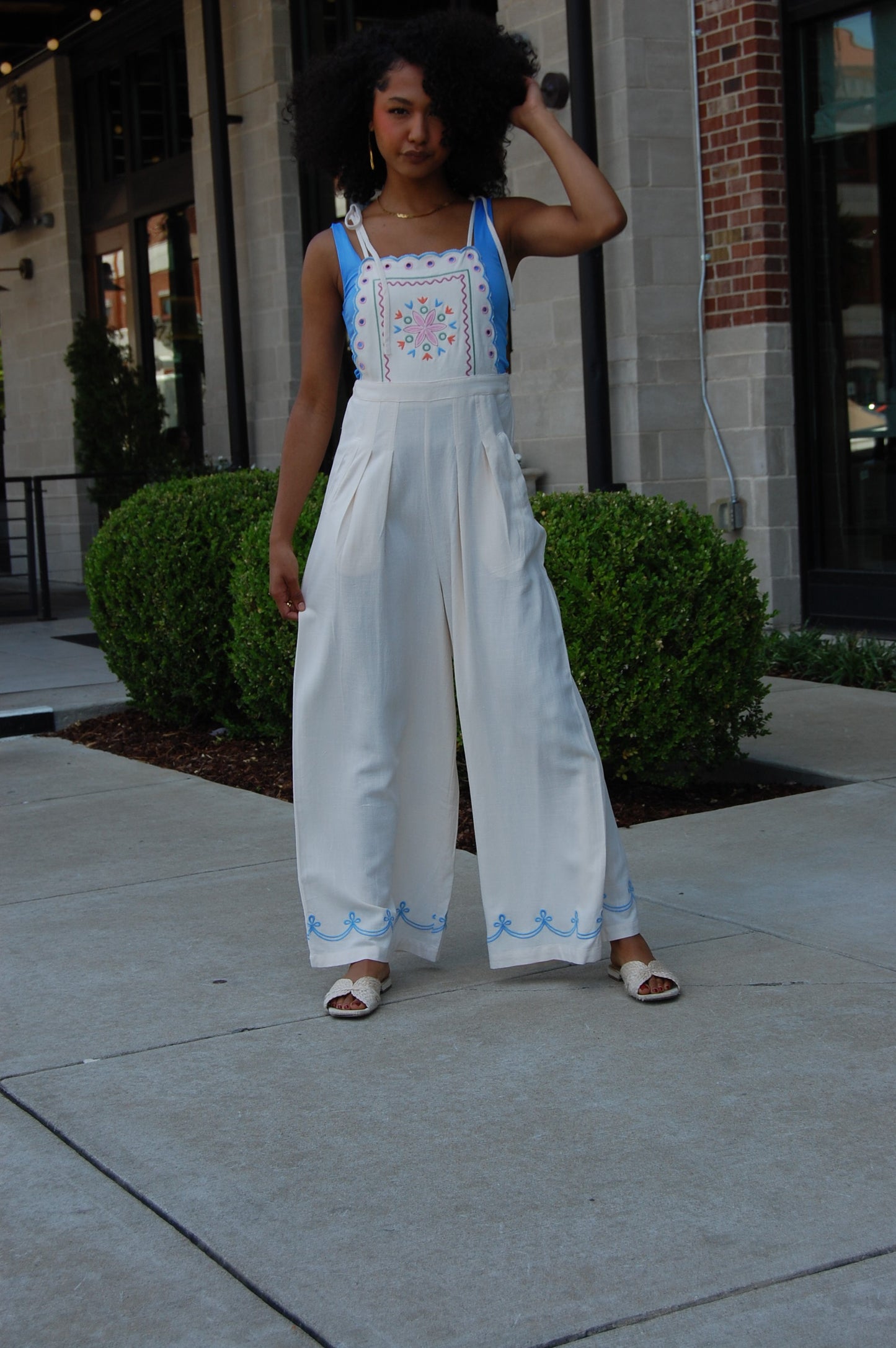 Embroidered Jumpsuit