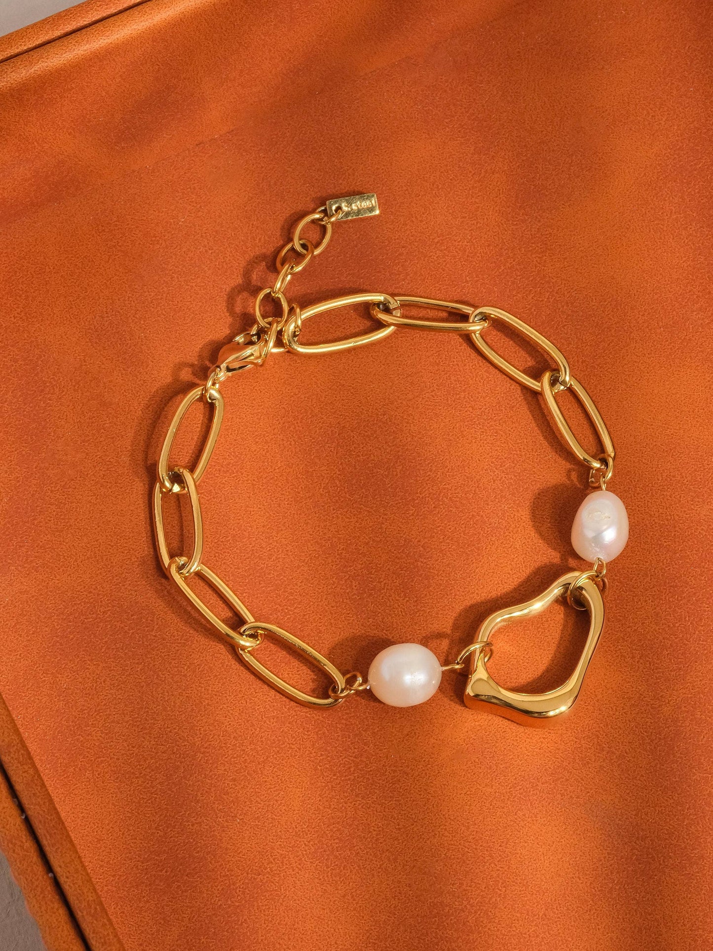 Katia 18K Non-Tarnish Classic Pearl Chain Bracelet