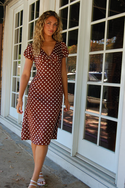 Polka Dot Midi Dress