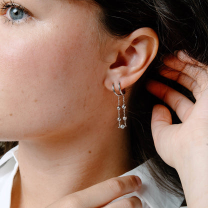 Non Tarnish Double Earrings