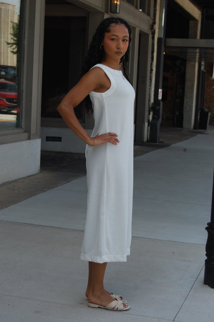 Button Midi Dress