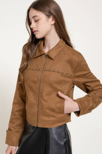 Stud Suede Jacket