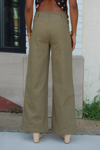 High Waist Wide Leg Trousers