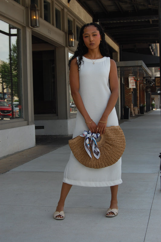 Button Midi Dress