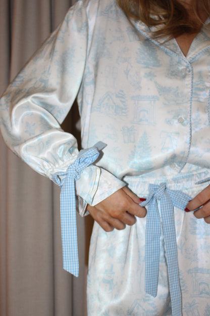 Gingham Tie PJ Top