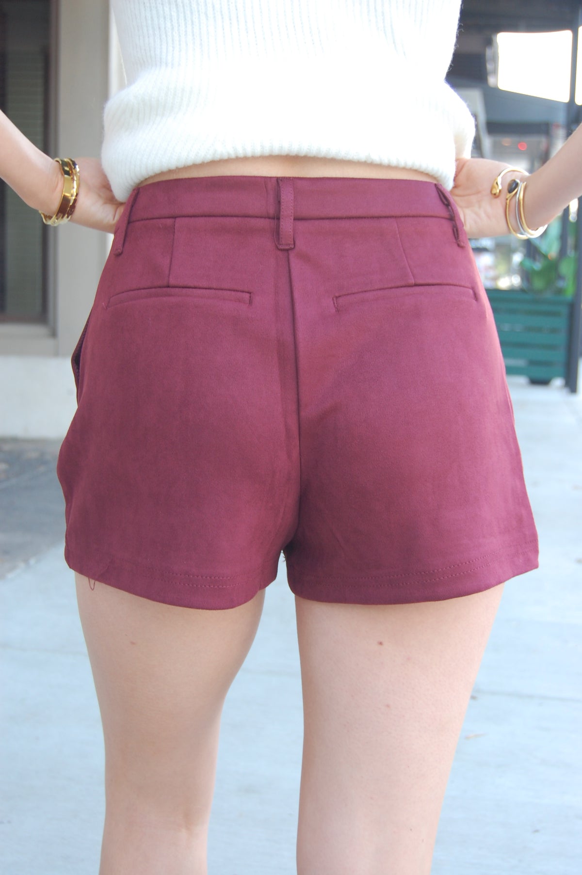 Suede Shorts
