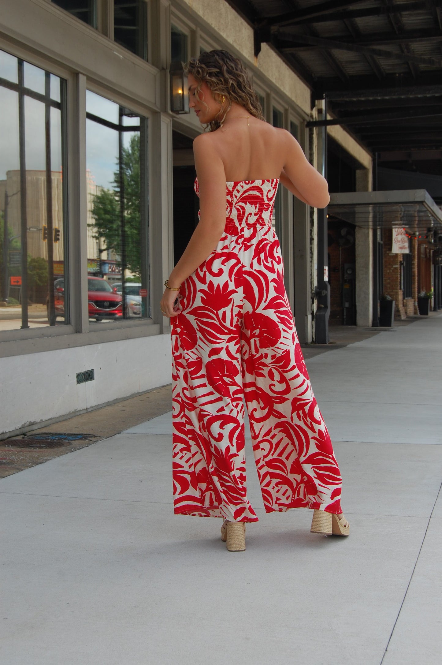 Smocked Jumpsuit
