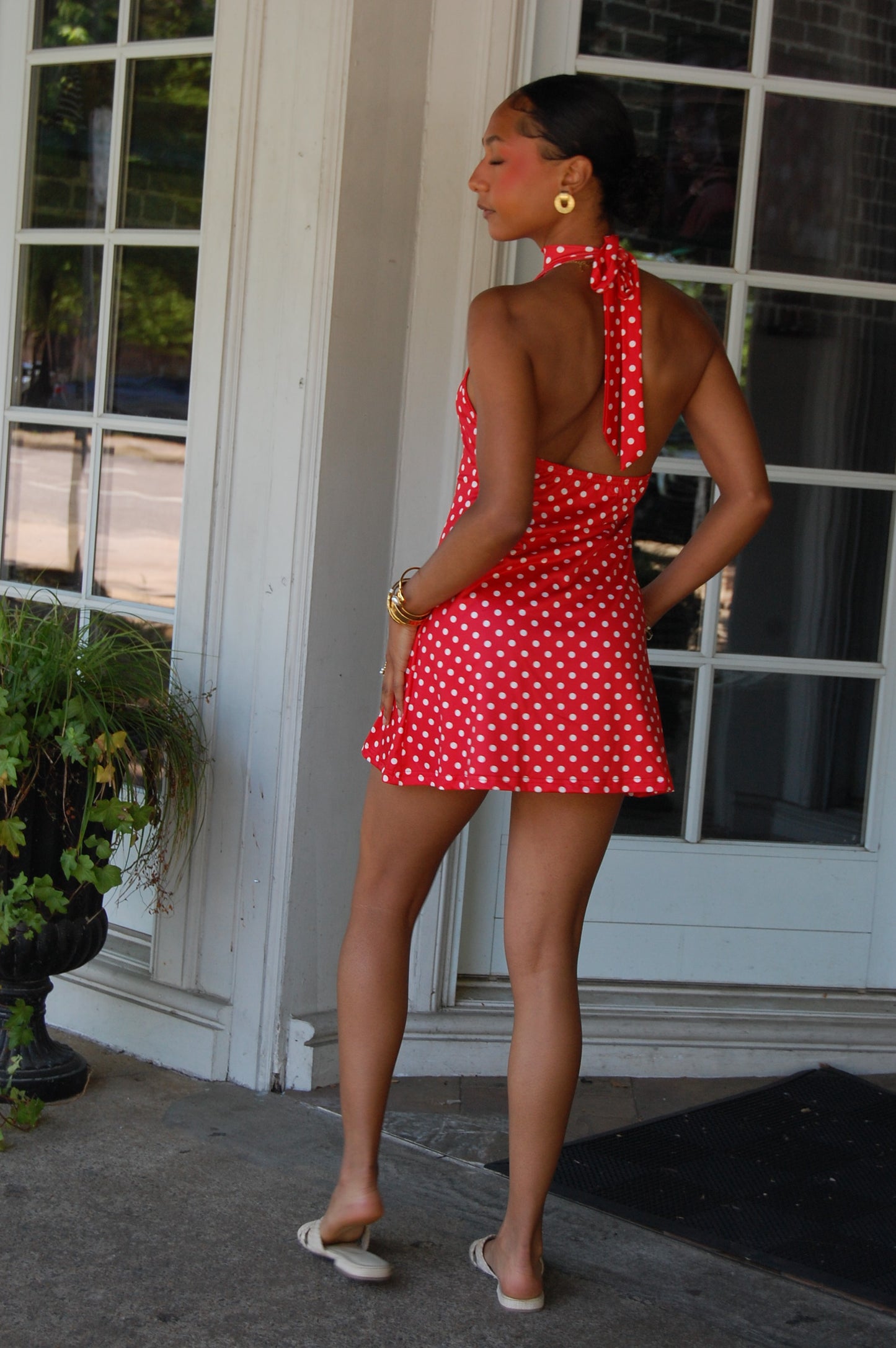 Polka Dot Bodycon Dress