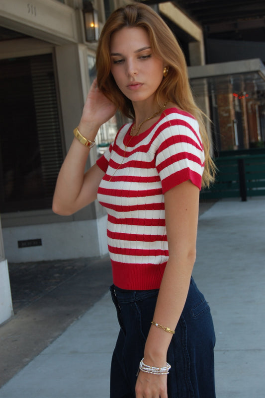 Stripe Knit Sweater