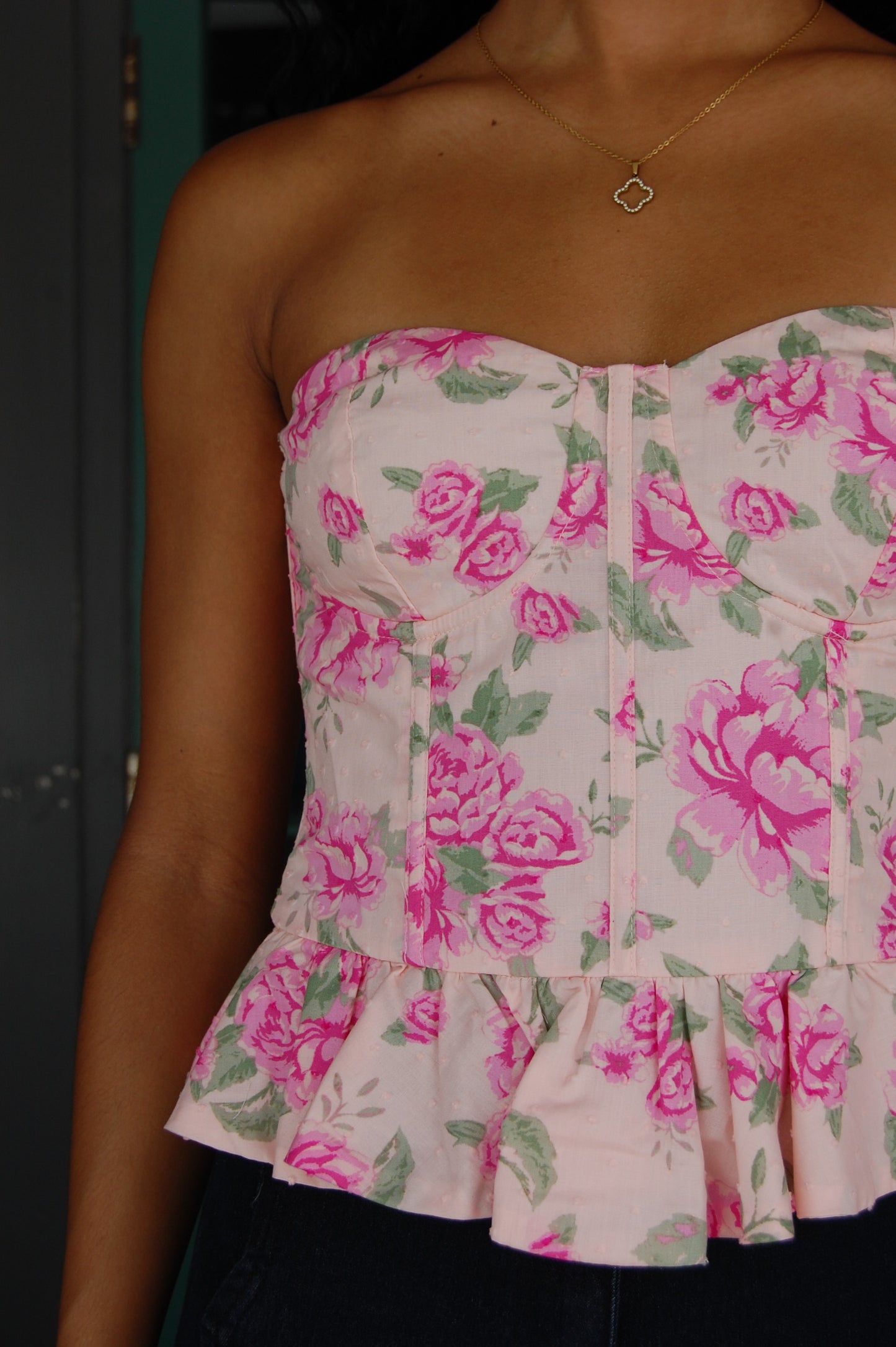 Floral Corset Top
