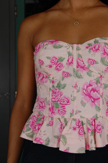 Floral Corset Top