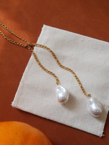 Non-Tarnish Baroque Pearl Necklace