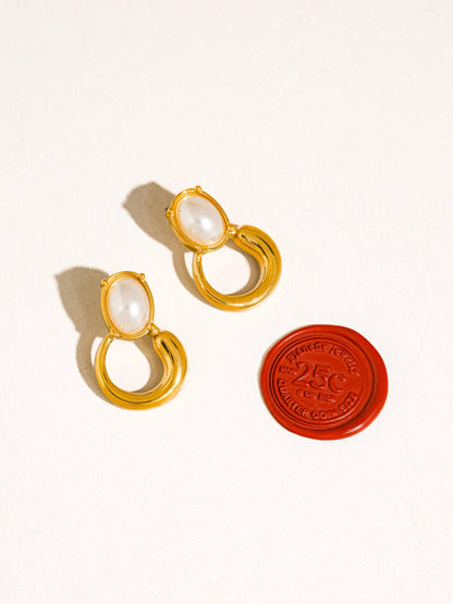 Non-Tarnish Pearl Drop Earrings