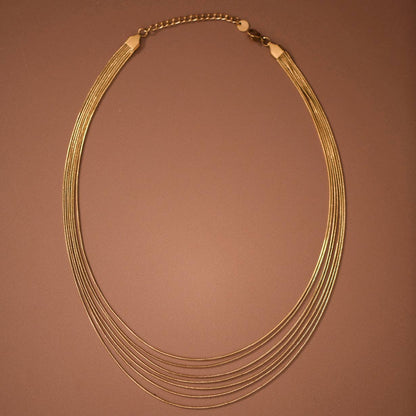 Non Tarnish Multi Strand Necklace