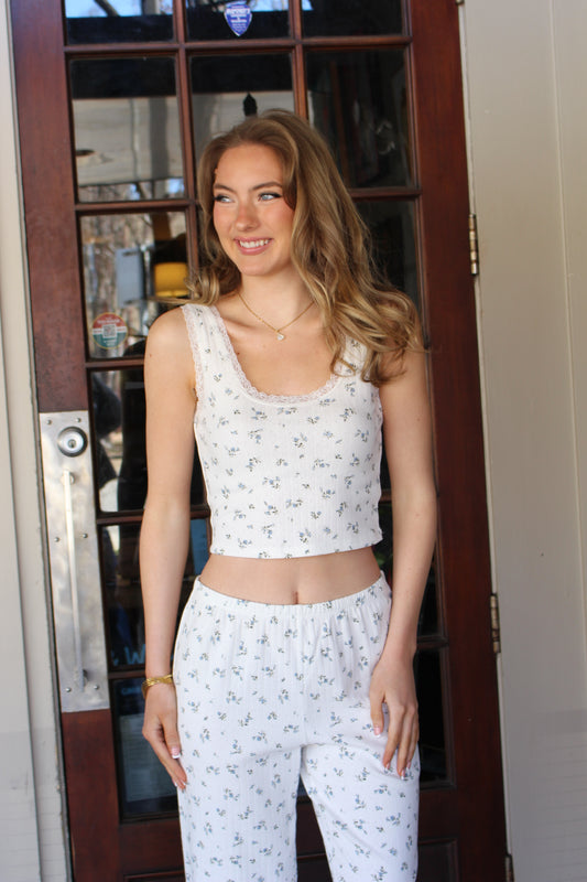 Floral Tank lounge Set