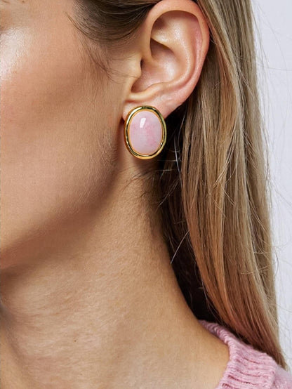Non Tarnish Vintage Stone Earring