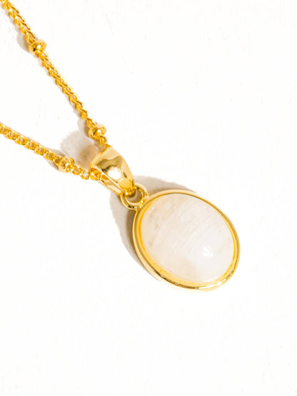 Non Tarnish Natural Stone Necklace