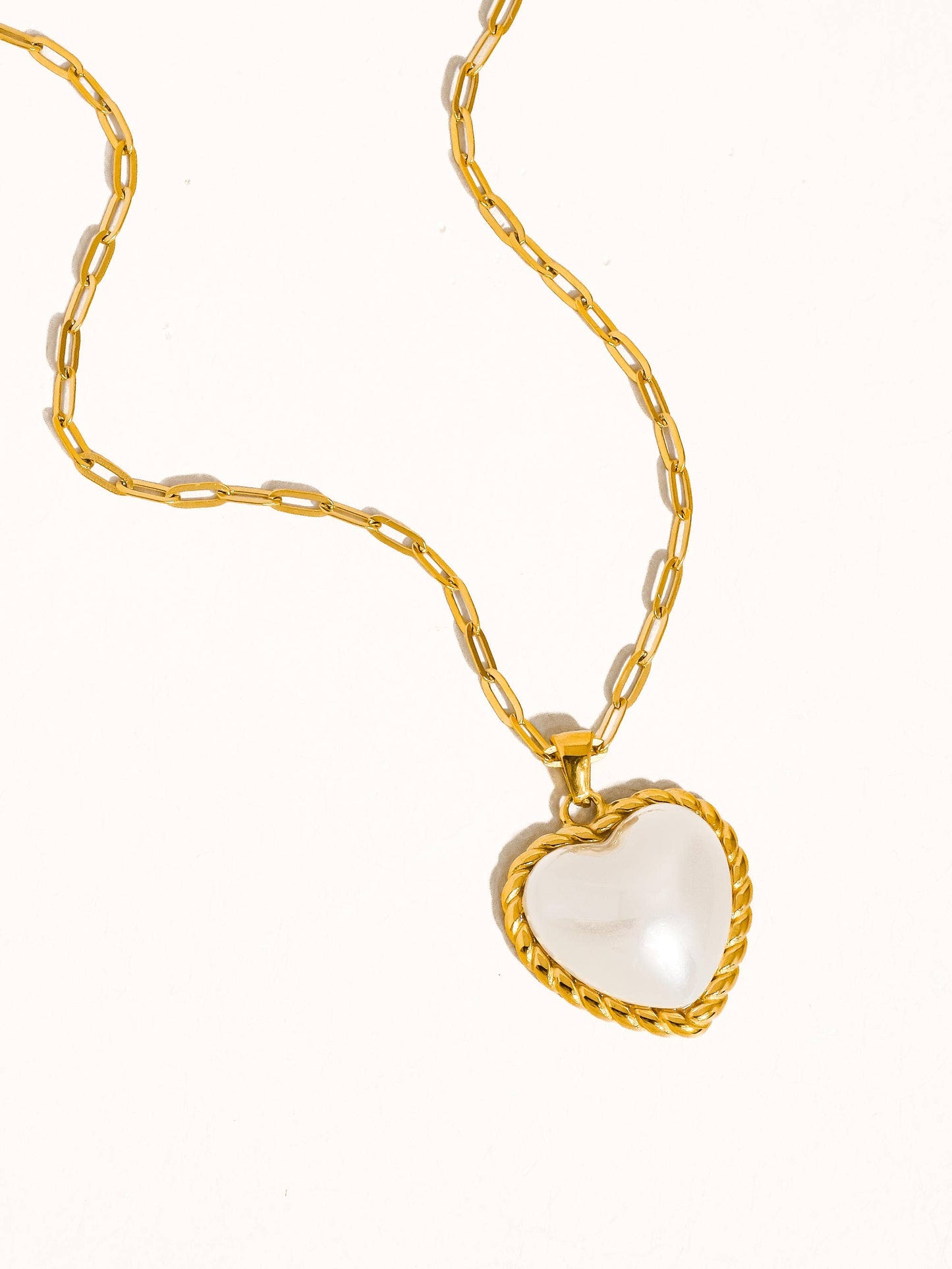 Silouane Non-Tarnish Heart Pearl Necklace