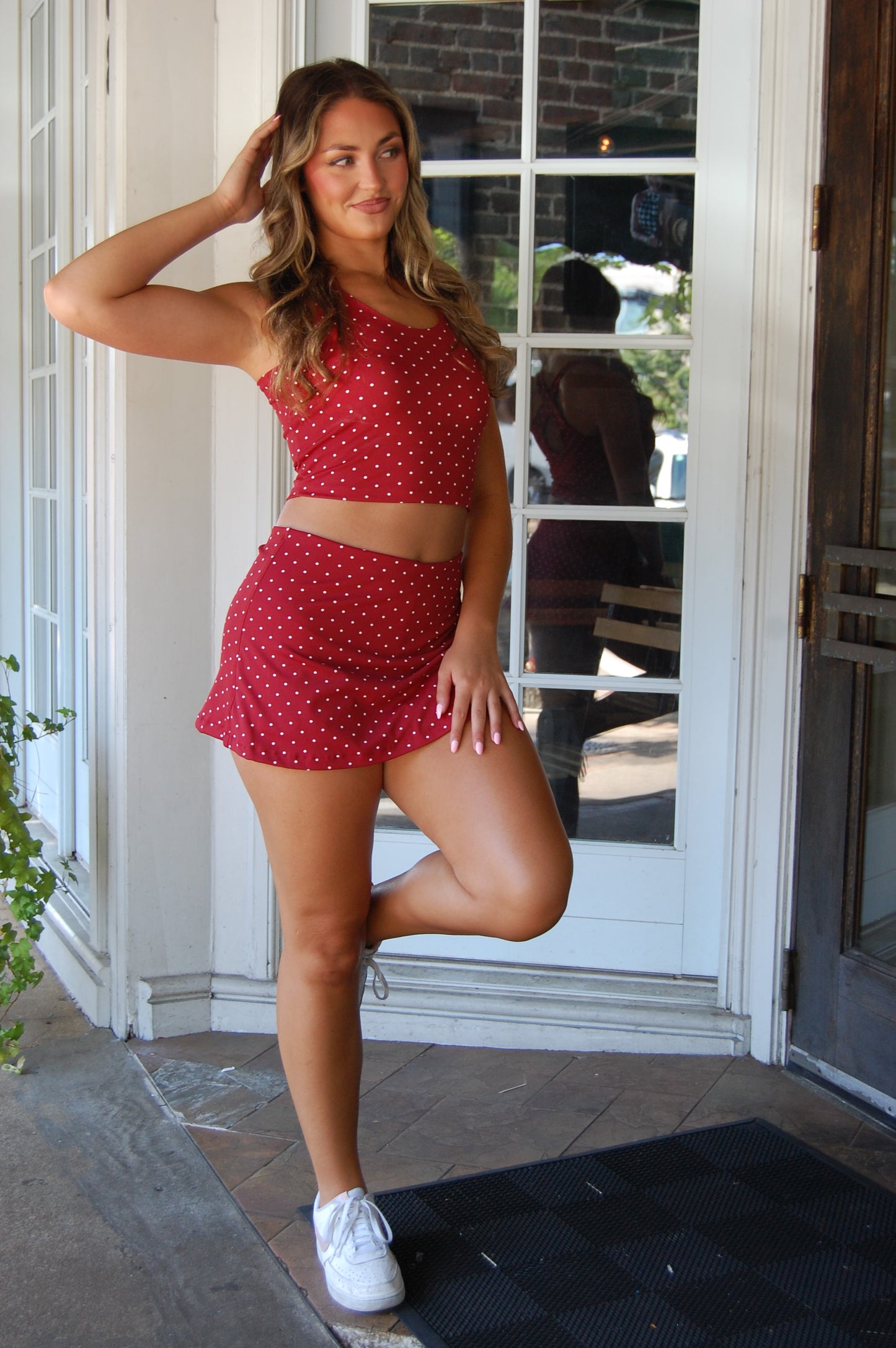 Polka Dot Active Skort Set