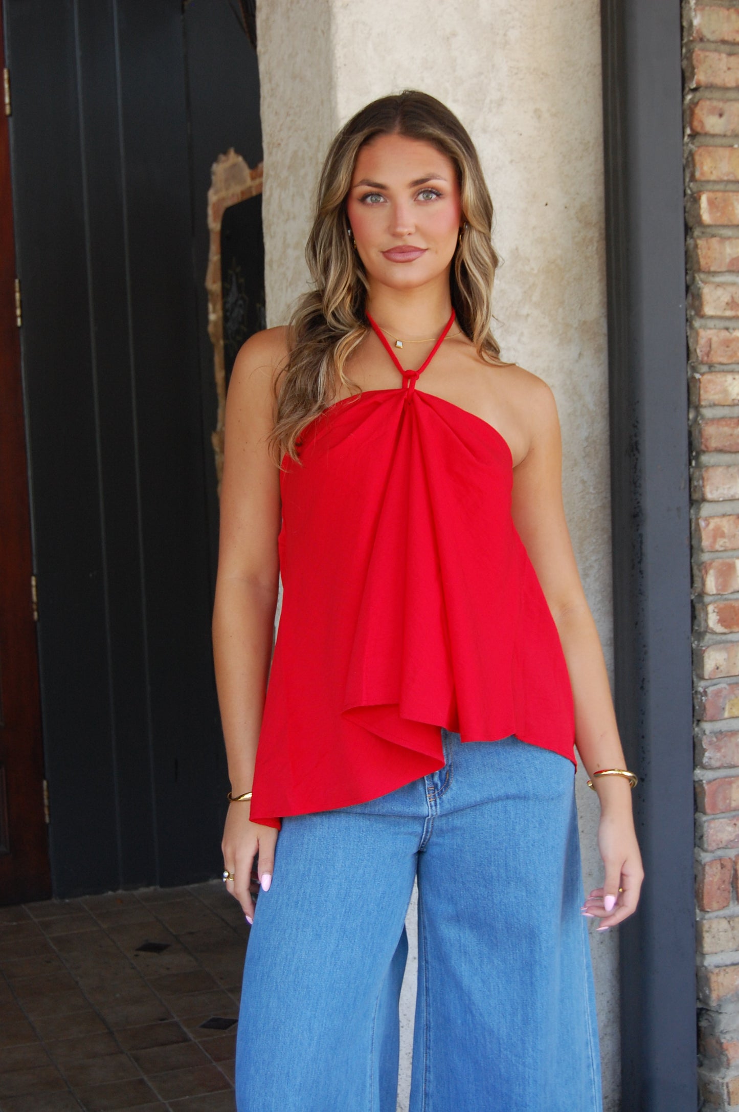 Linen Halter Top