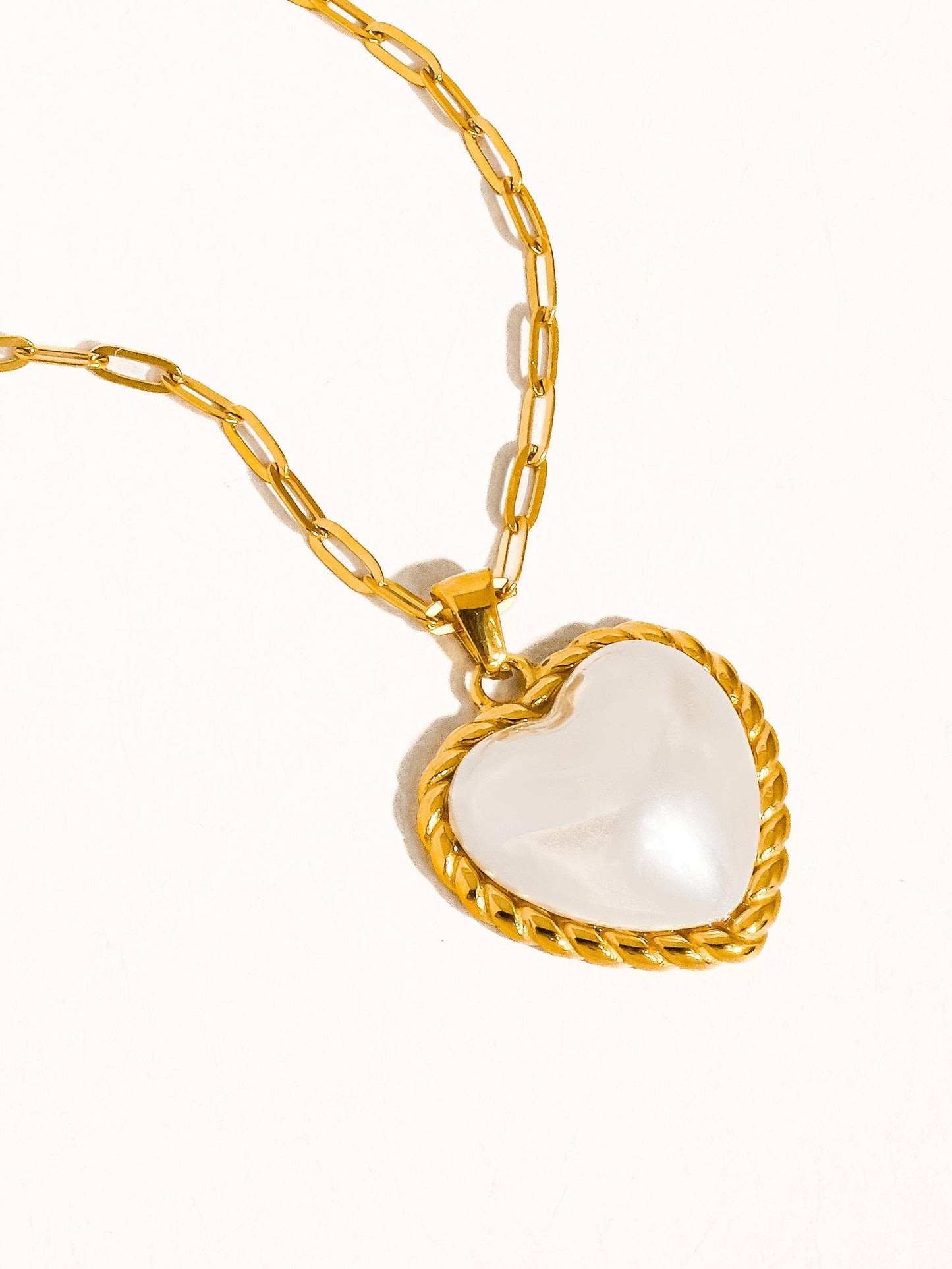 Silouane Non-Tarnish Heart Pearl Necklace