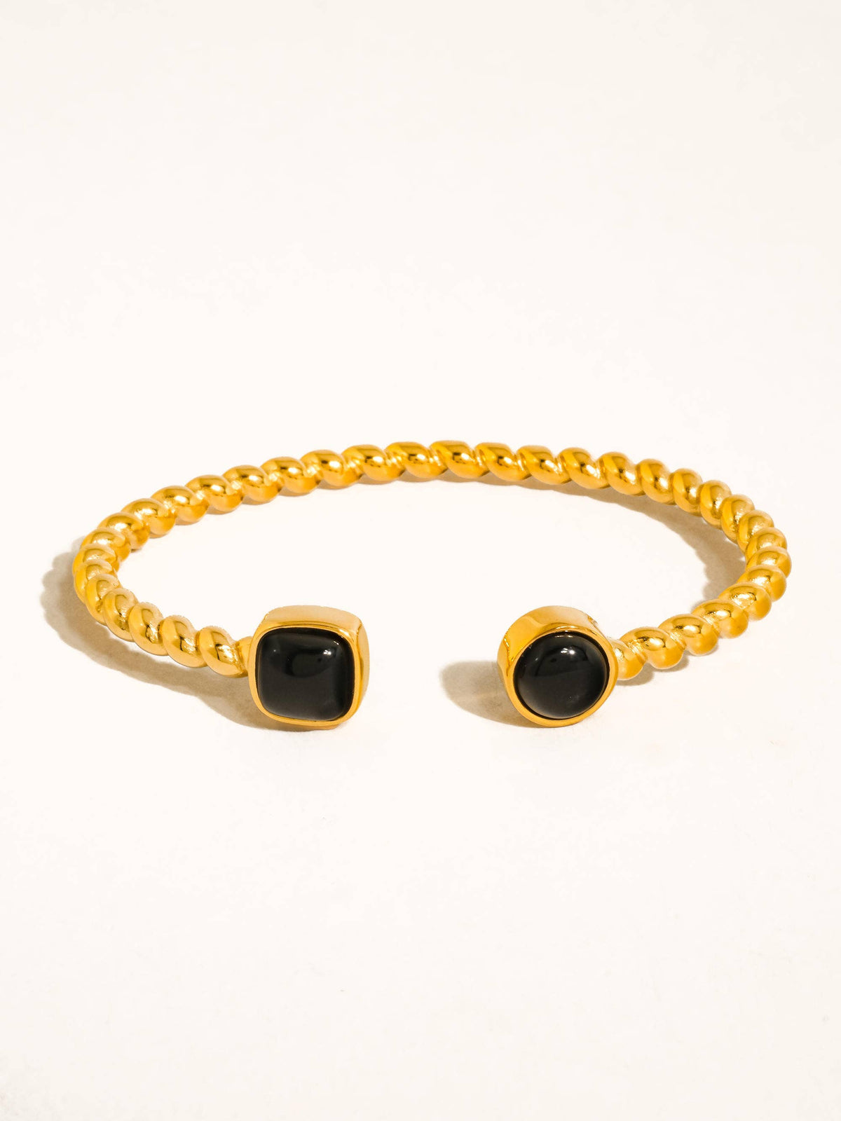 Cinder 18K Gold Non-Tarnish Resin Cuff