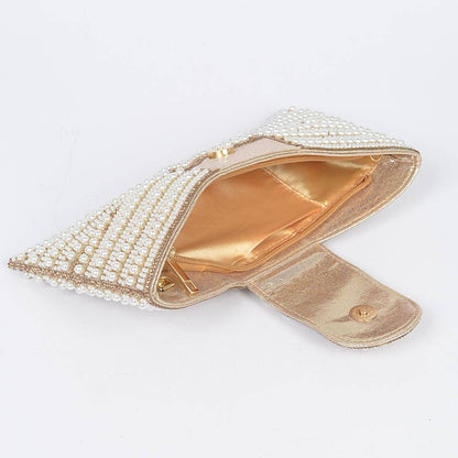 Rhinestone and Pearl Party Clutch