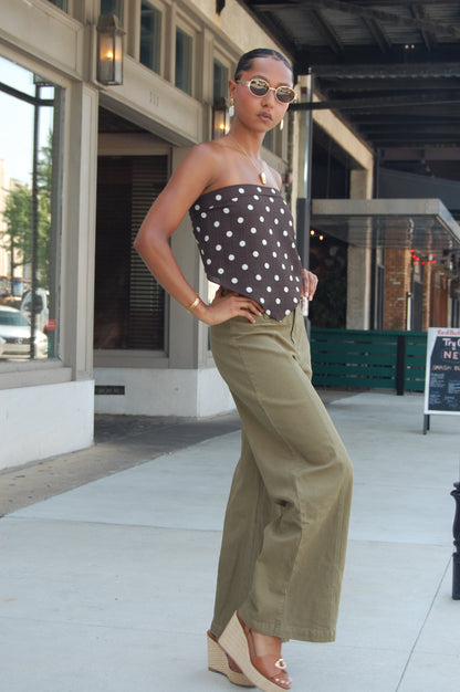 High Waist Wide Leg Trousers