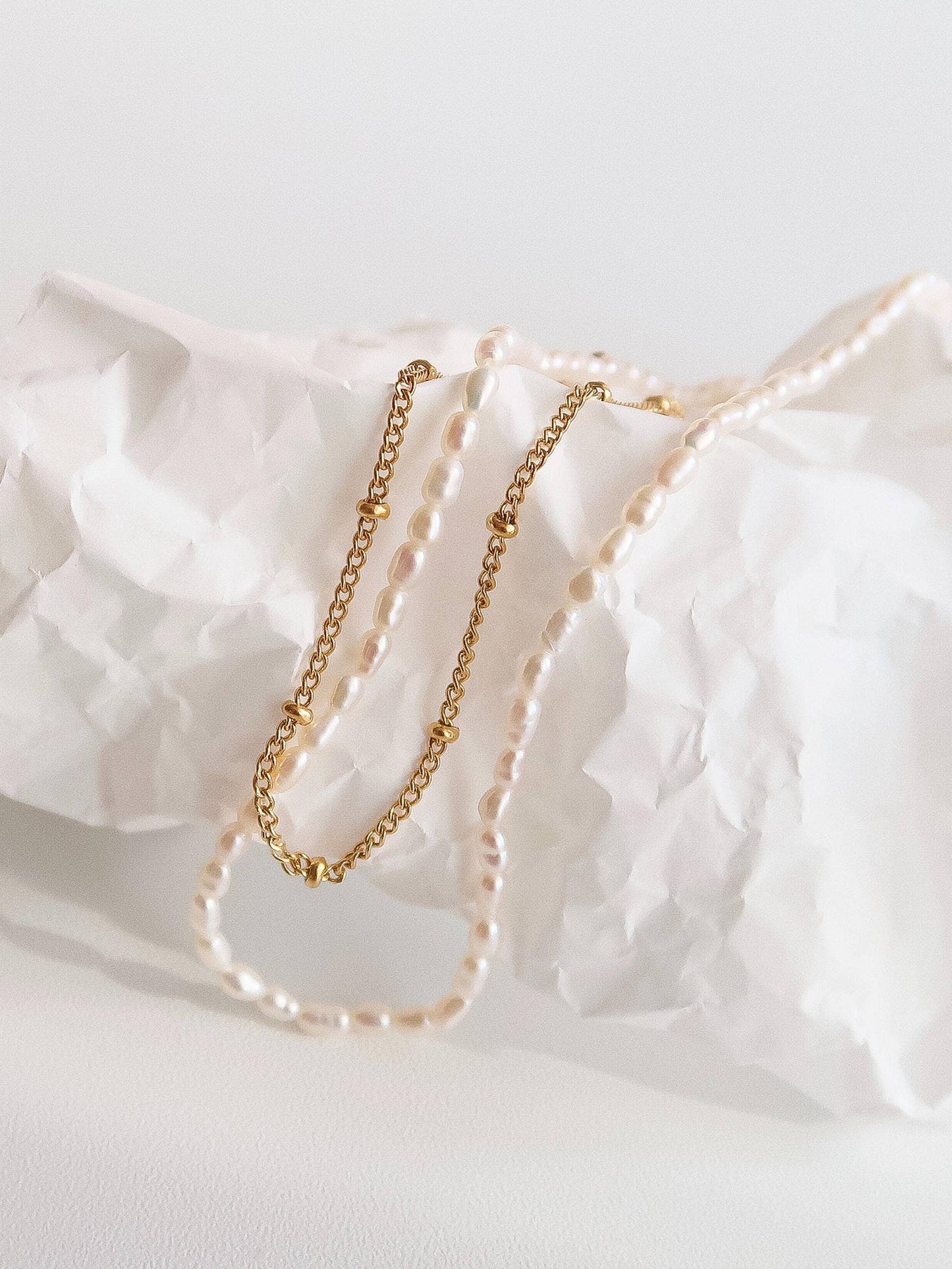 Camryn Non-Tarnish Layered Pearl Necklace