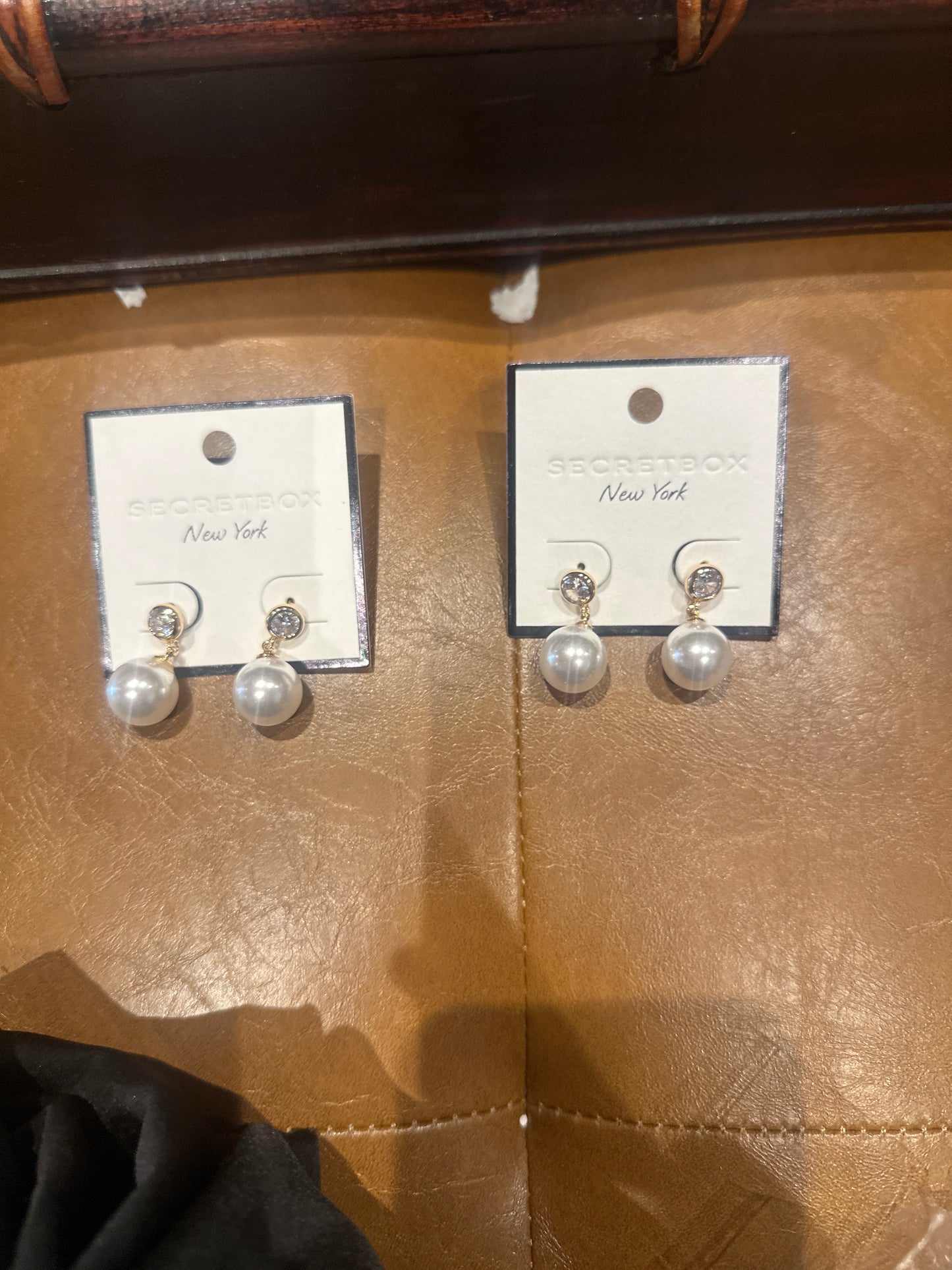 Diamond Pearl Dangles