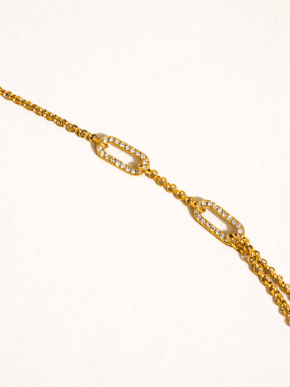 Non-Tarnish Layered Chain Necklace