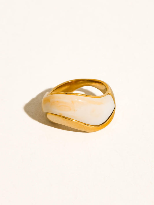 Fennel 18K Gold Non-Tarnish Statement Ring