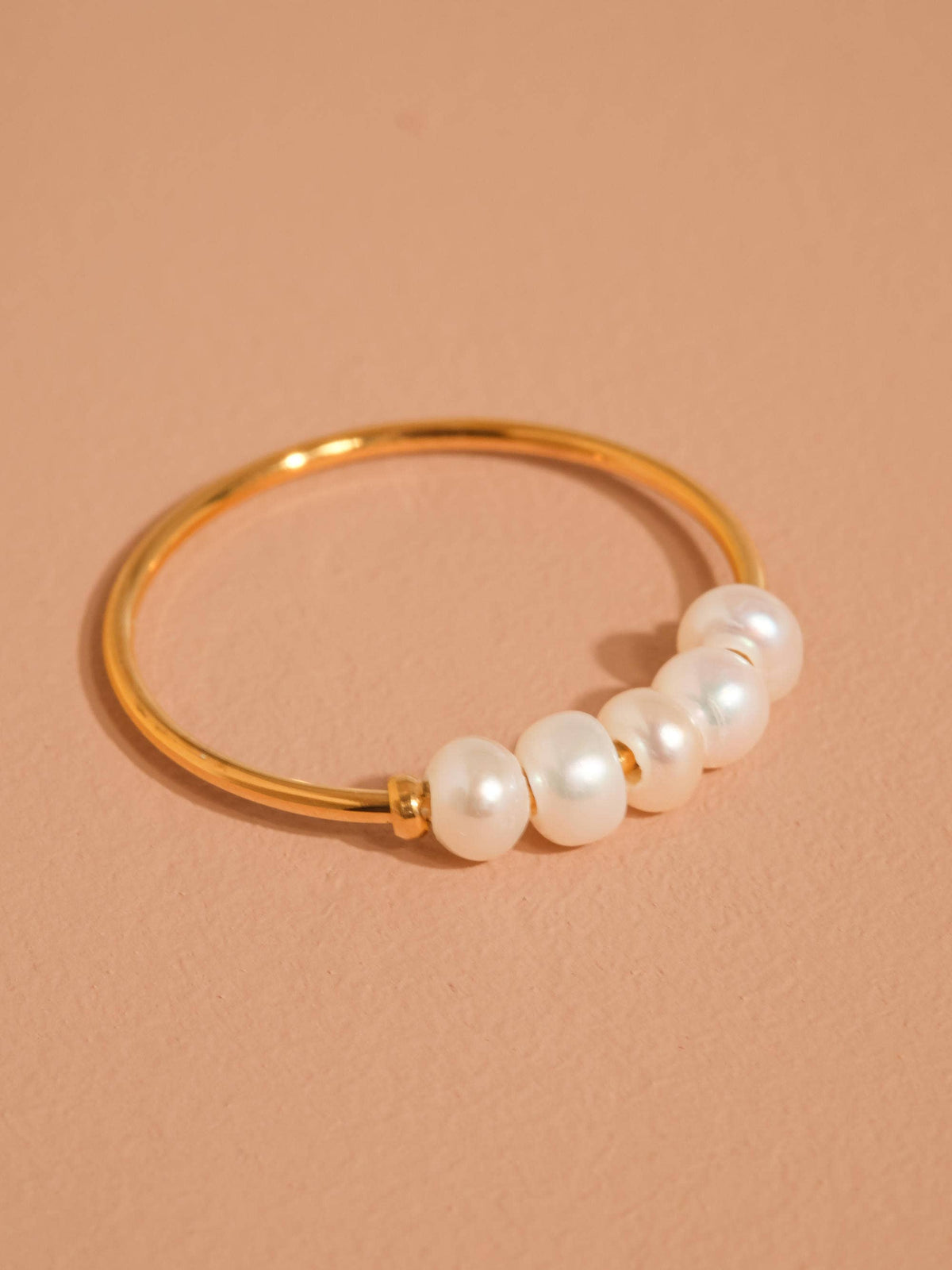 Songe 18K Gold Non-Tarnish Freshwater Pearl Ring