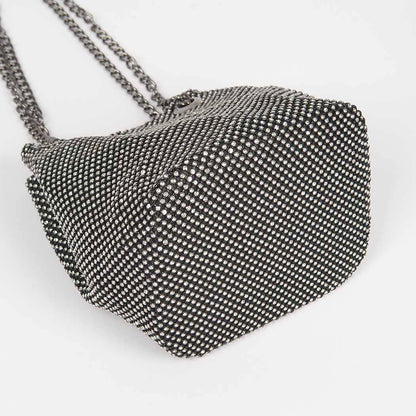 Rhinestone Bucket Chain Bag