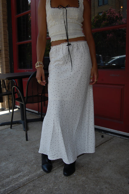 Polka Dot Midi Skirt (set)