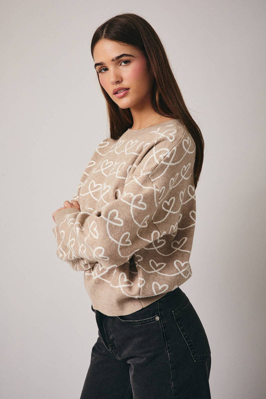 Heart Graphic Sweater