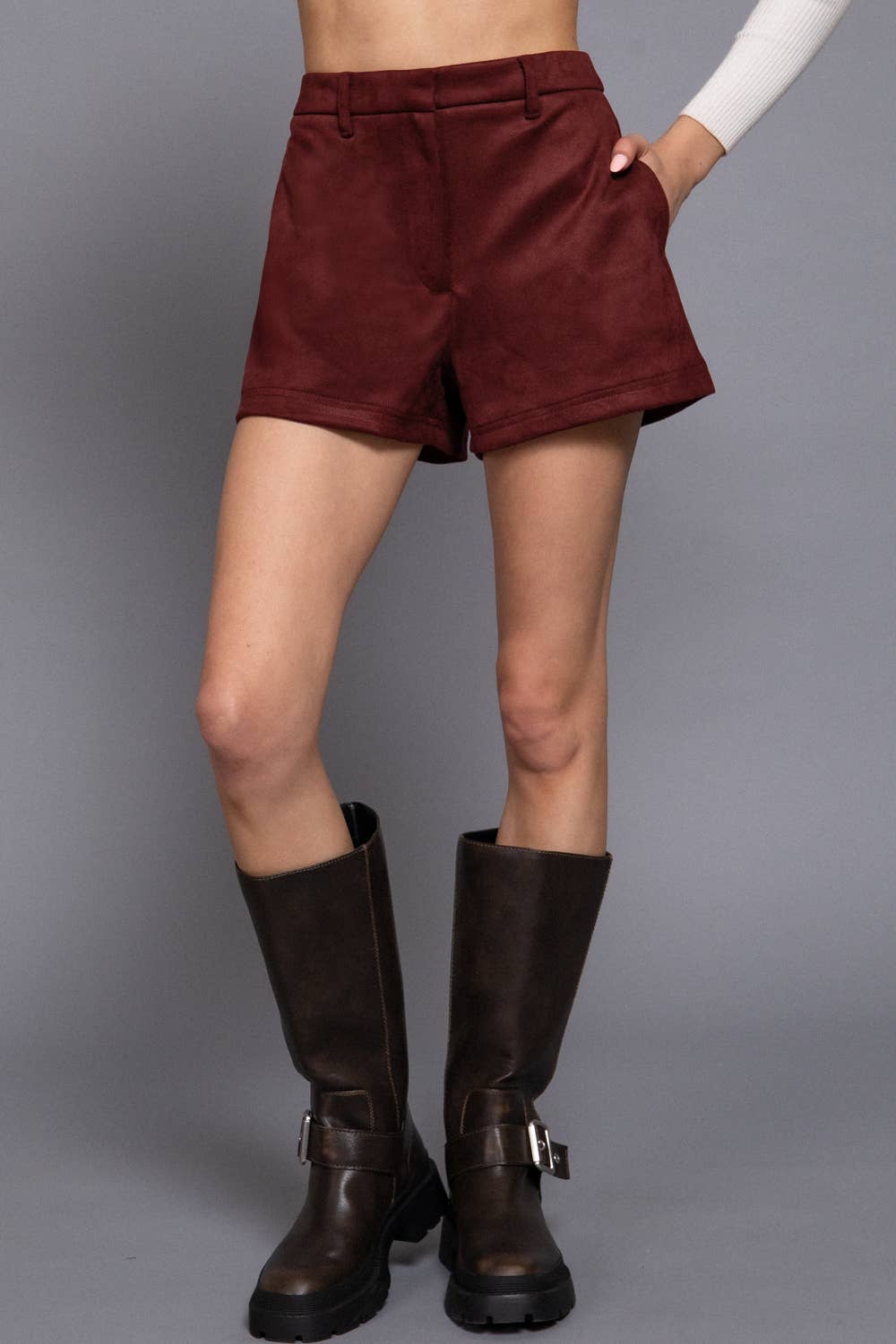 Suede Shorts